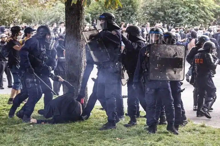 France halts police use of stun grenades at student protests ...