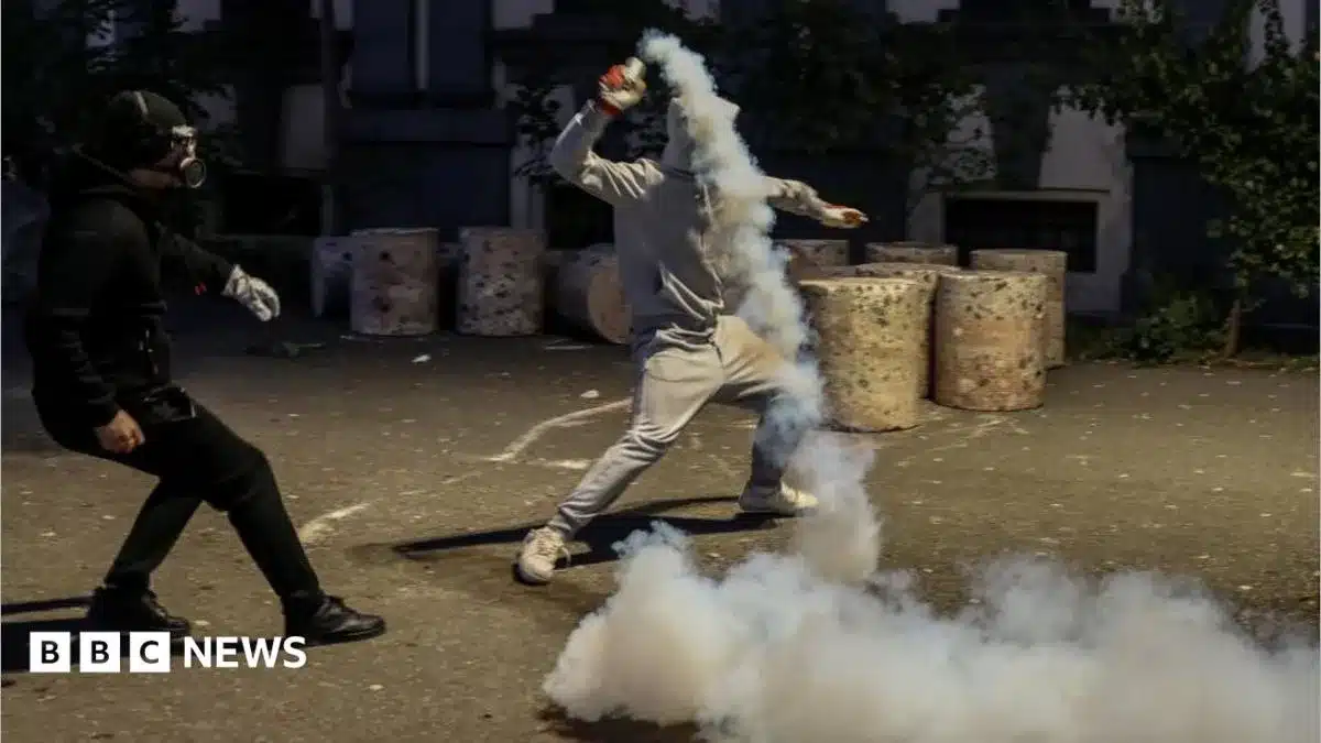 Protesters in Albania accused riot police of brutality as clashes ...